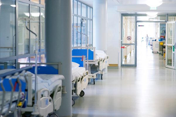 Corridor in modern hospital