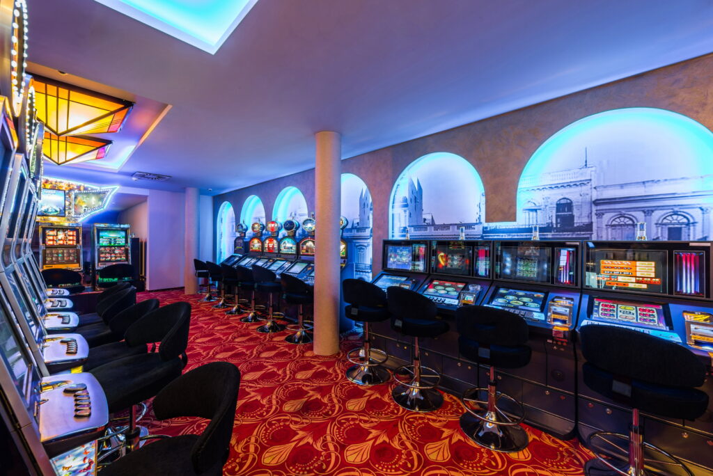 casino floor with gaming machines